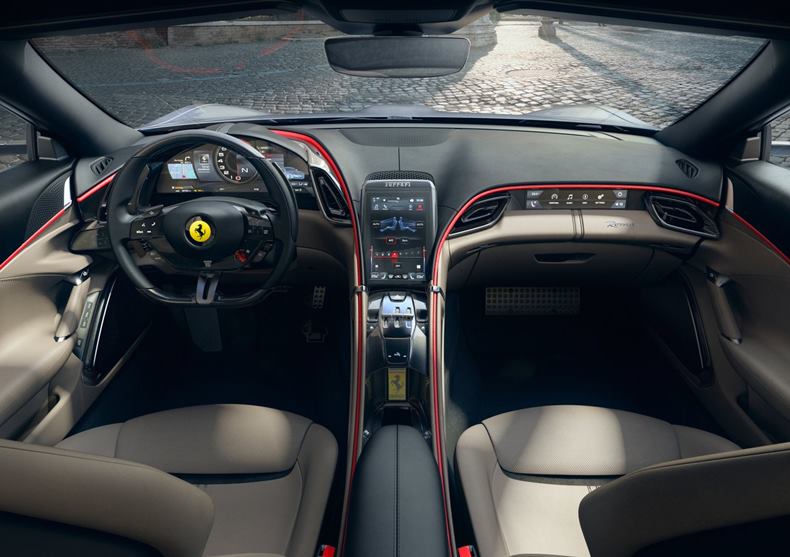 ferrari roma interior