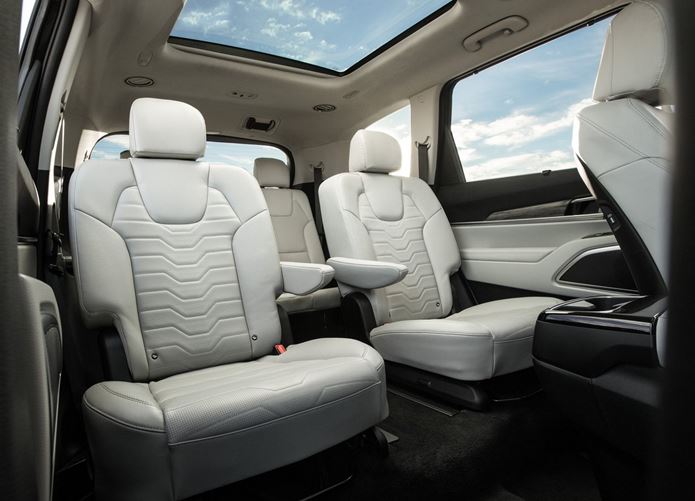 kia telluride 2020 interior banco traseiro