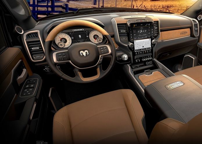 ram hd long horn 2019 interior