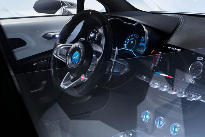 renault alpine vision interior