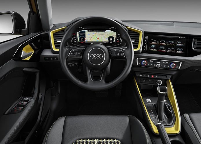 novo audi a1 2019 interior painel