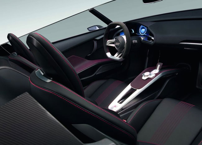 interior audi e-tron spyder