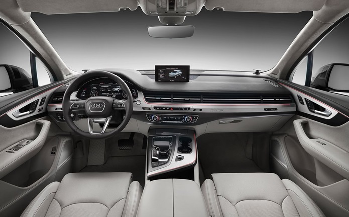 novo audi q7 2016 interior painel