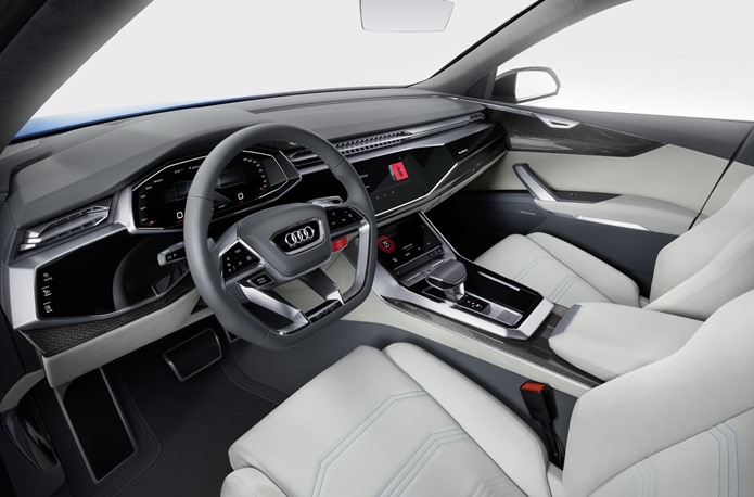 audi q8 2018 interior painel