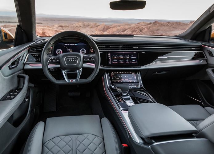 novo audi q8 interior painel