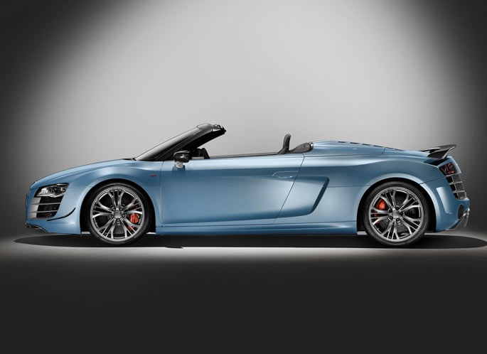 audi r8 spyder gt lateral
