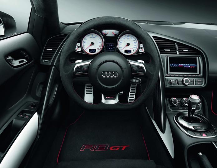 audi r8 gt interior painel