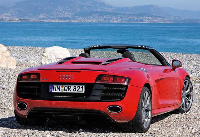 audi r8 spyder v10 traseira