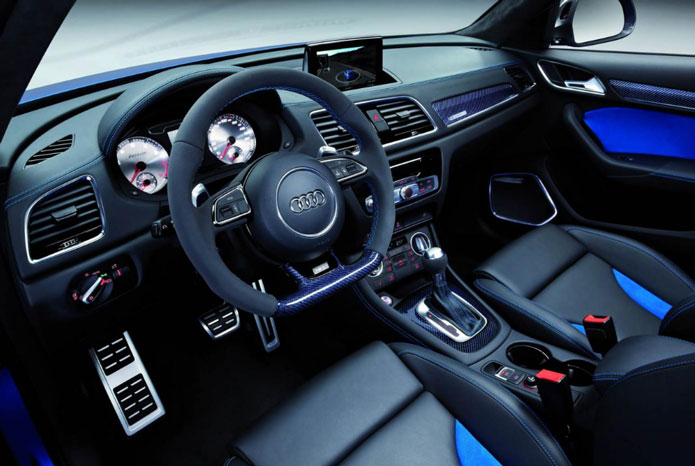 audi rs q3 interior painel