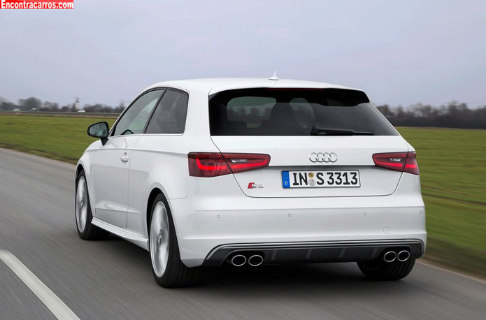 audi s3 2014 branco traseira