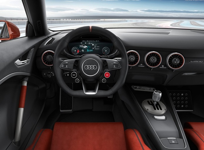 audi tt clubsport turbo concept interior painel