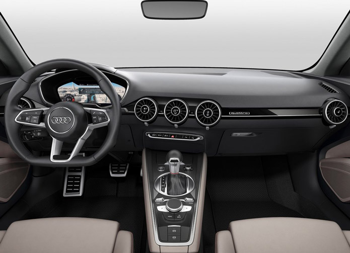 audi tt sportback concept interior painel