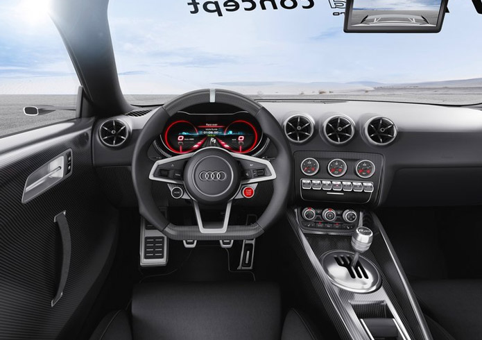 audi tt ultra quattro concept interior painel