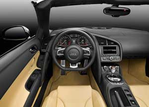 audi r8 spyder interior