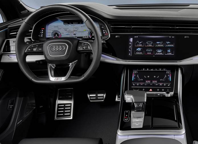 audi q7 2020 interior painel