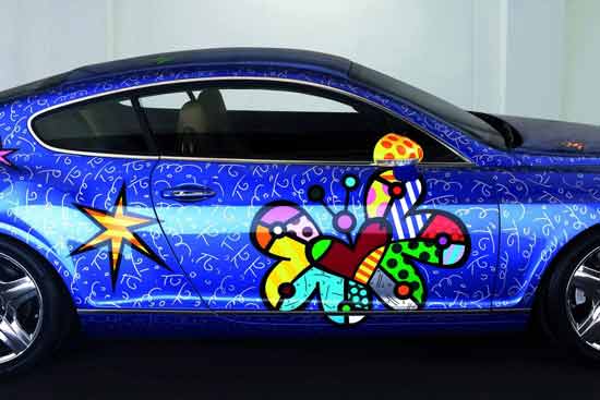 romero britto bentley continental gt