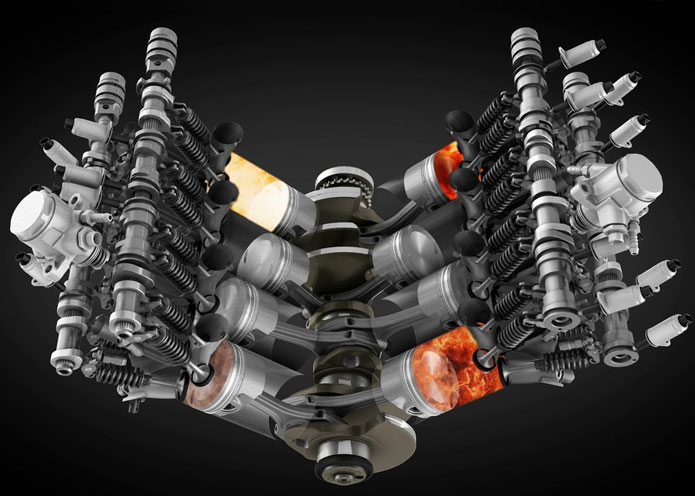 motor bentley v8