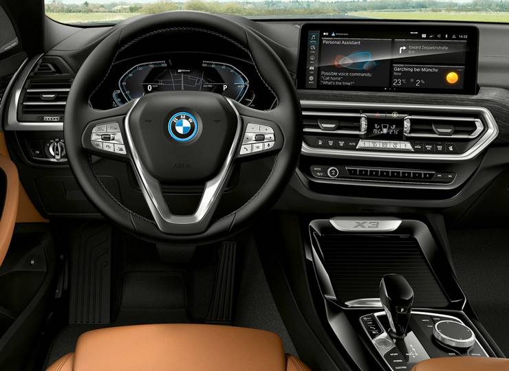 bmw x3 2023 interior painel