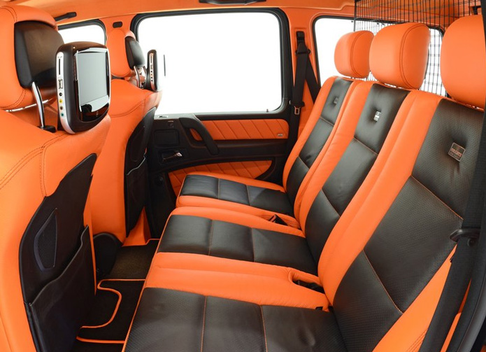 brabus g63 amg interior banco traseiro