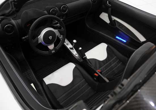 interior brabus tesla roadster