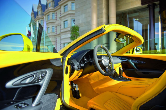 bugatti veyron grand sport interior