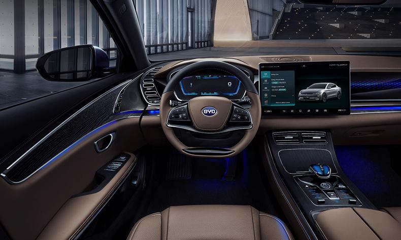 BYD Han 2022 - Em detalhes o super sedan de luxo que chegará ao Brasil em 2022 8 byd han interior