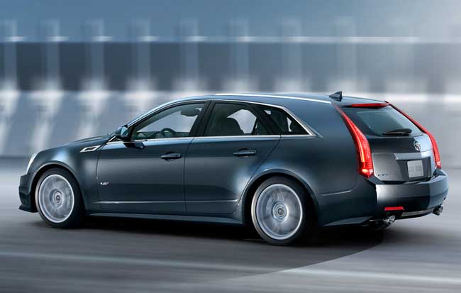 cadillac cts v sport wagon traseira