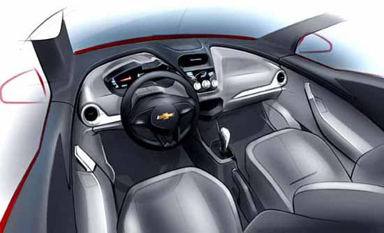 interior novo chevrolet agile