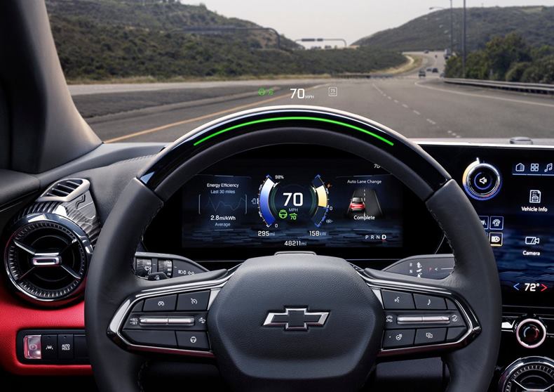 chevrolet blazer ev interior volante