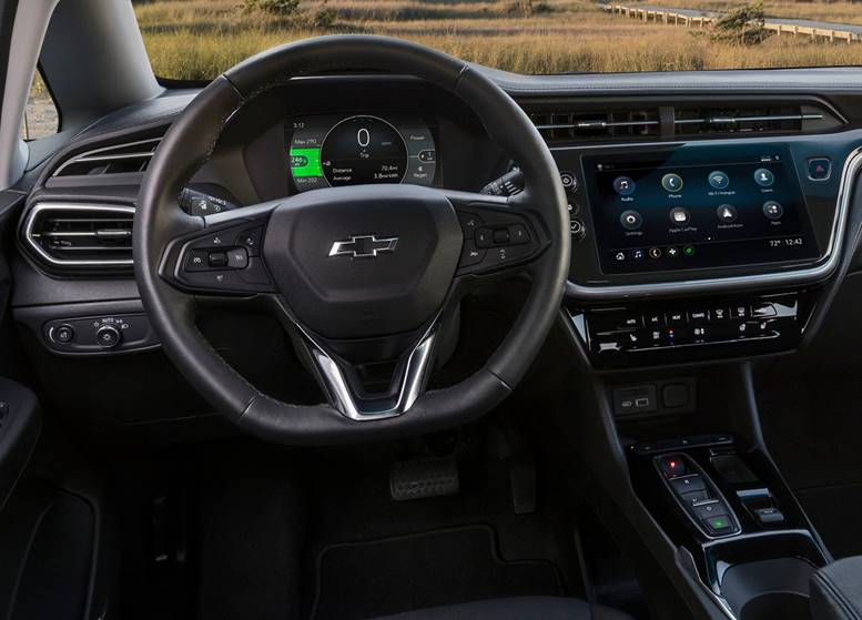 novo chevrolet bolt 2022 interior