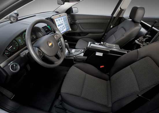 interior chevrolet caprice police vehicle