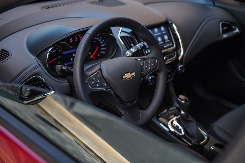 chevrolet cruze rs 2022 interior painel