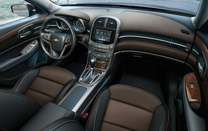 novo chevrolet malibu interior