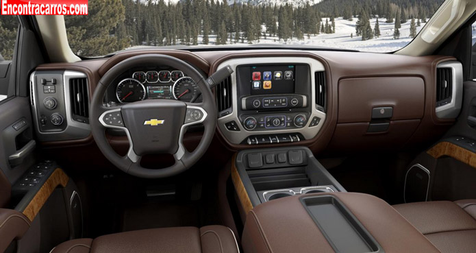 chevrolet silverado high country 2014 interior painel