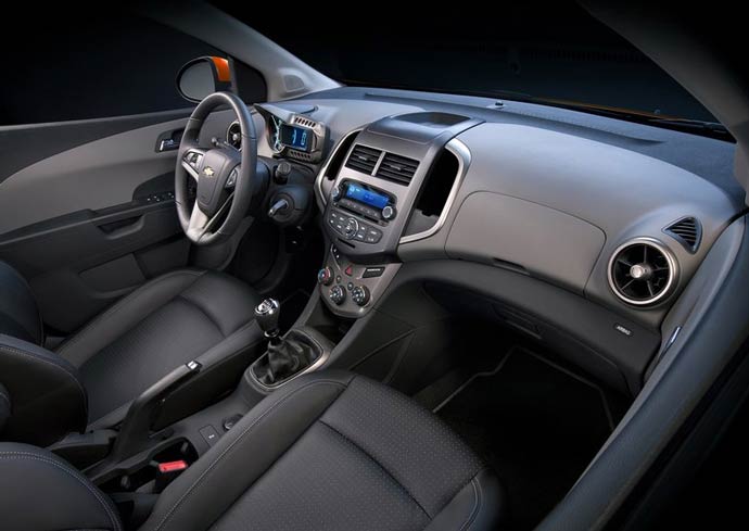 chevrolet sonic interior