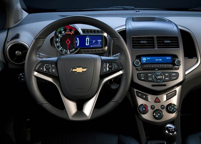 chevrolet sonic interior painel