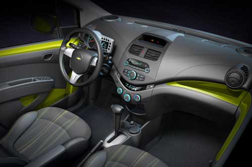 interior chevrolet spark 2010