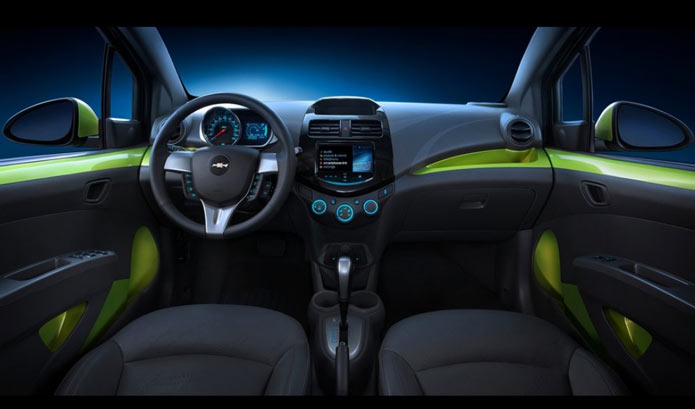 interior chevrolet spark 2013