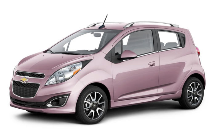 chevrolet spark 2013 pink