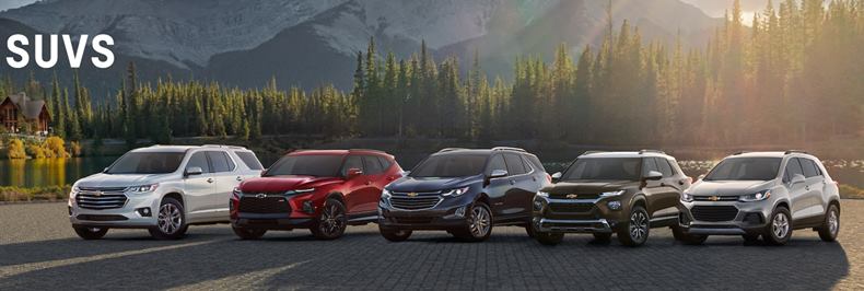 linha de SUVs da Chevrolet nos EUA 2021