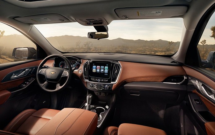 interior chevrolet traverse 2017 2018