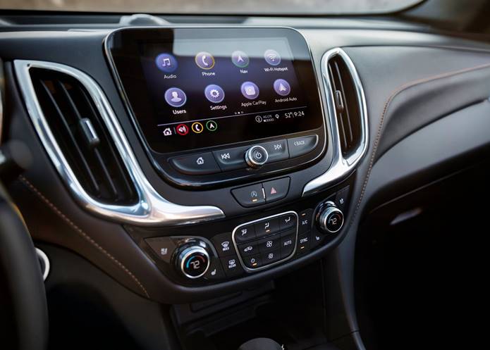 nova chevrolet equinox 2021 interior sistema multi-midia