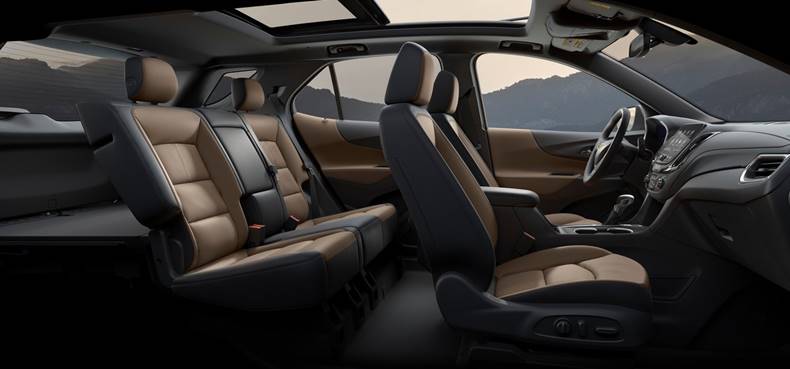 nova chevrolet equinox 2022 interior bancos