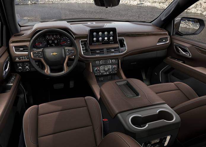 chevrolet suburban 2021 interior painel