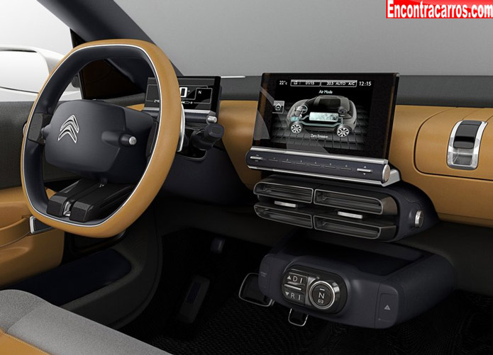 citroen cactus concept interior painel dashboard