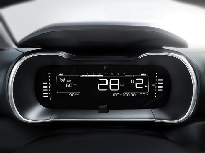 novo citroen c4 cactus interior painel digital