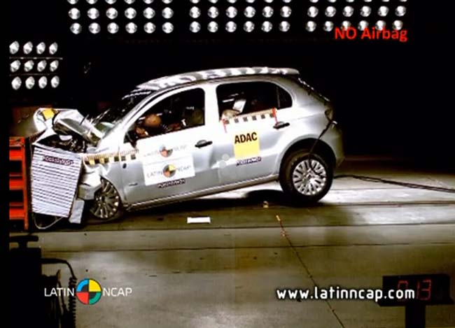 vw gol crashtest latin ncap