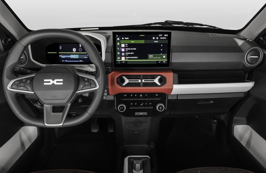 dacia spring 2025 interior / renault kwid 2025 interior