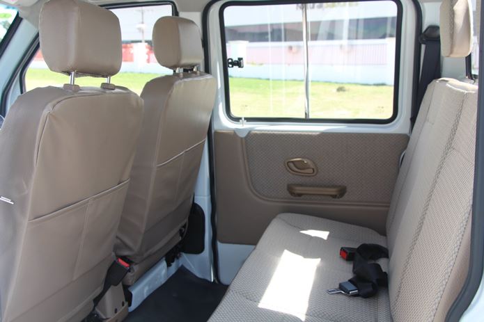 pick up effa k02 cabine dupla interior banco traseiro