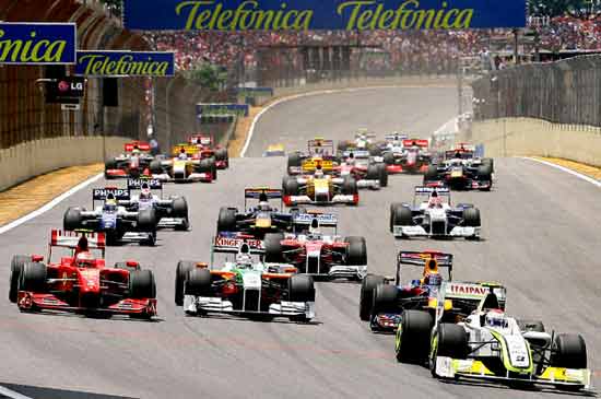 largada gp brasil f1 2009